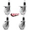 Service Caster 5'' Nylon Swivel 1-5/8'' Expanding Stem Caster Set 2 Total Lock Brakes, 4PK SCC-EXTTL20S514-NYS-2-S-2-158 - alternate 5